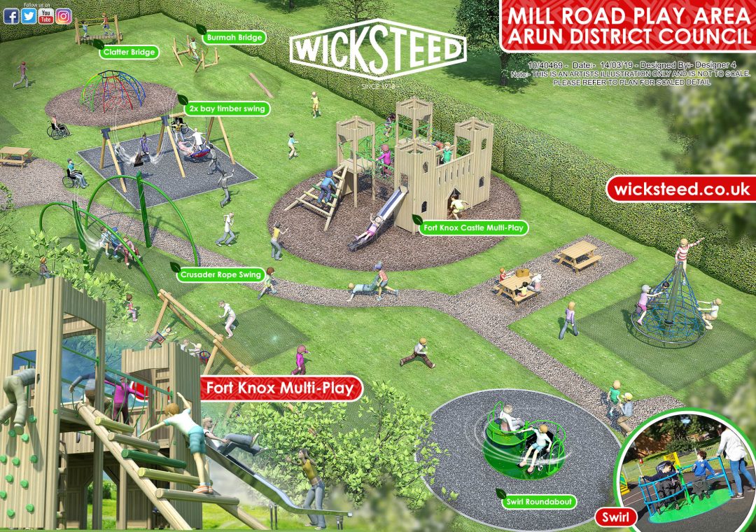 Plan for Mill Road Play Area Arundel Town Council