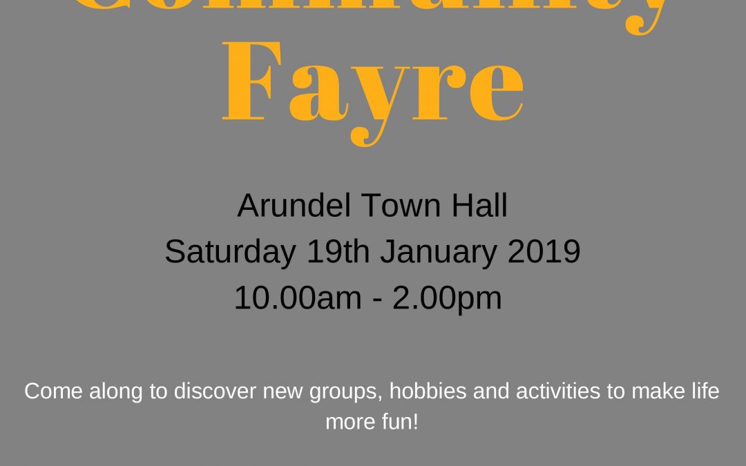 Community Fayre 19th January 2019 – Get involved – Play your part!