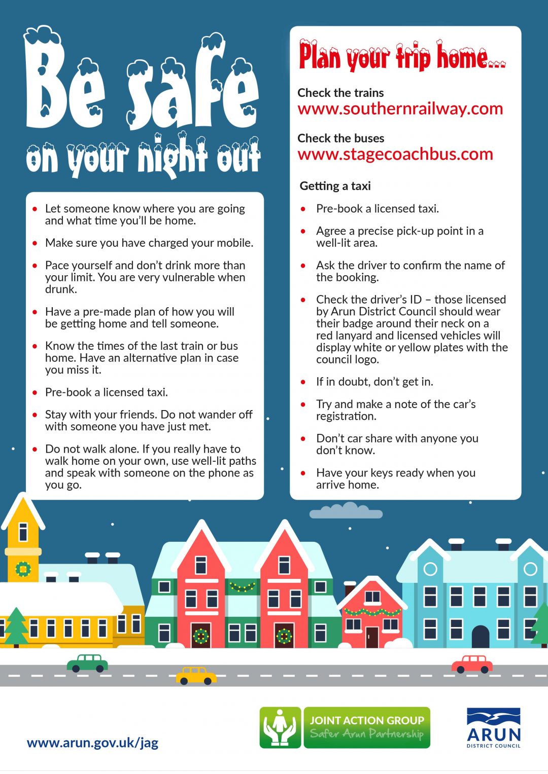 BE SAFE ON YOUR NIGHT OUT Arundel Town Council