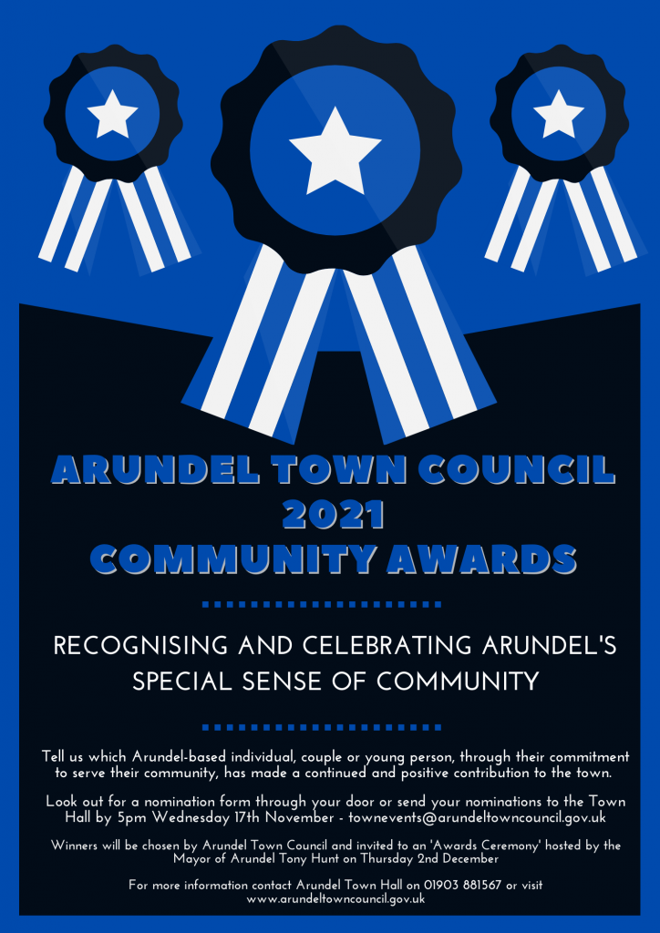 Nomination poster for Arundel Community Awards 2021