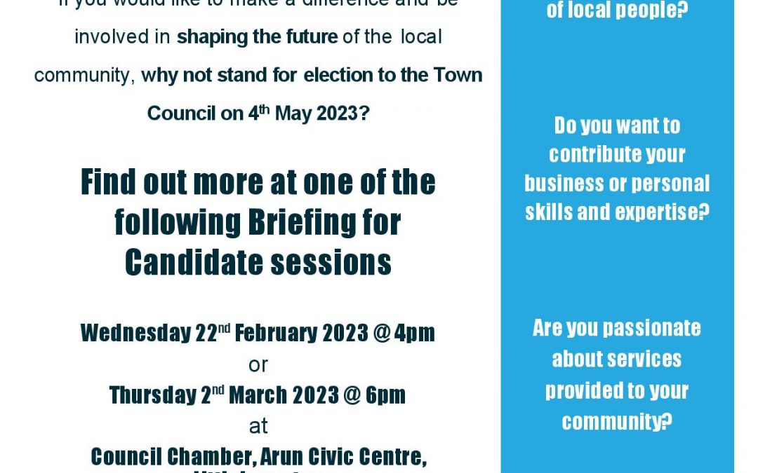 THINKING OF BECOMING A LOCAL COUNCILLOR?