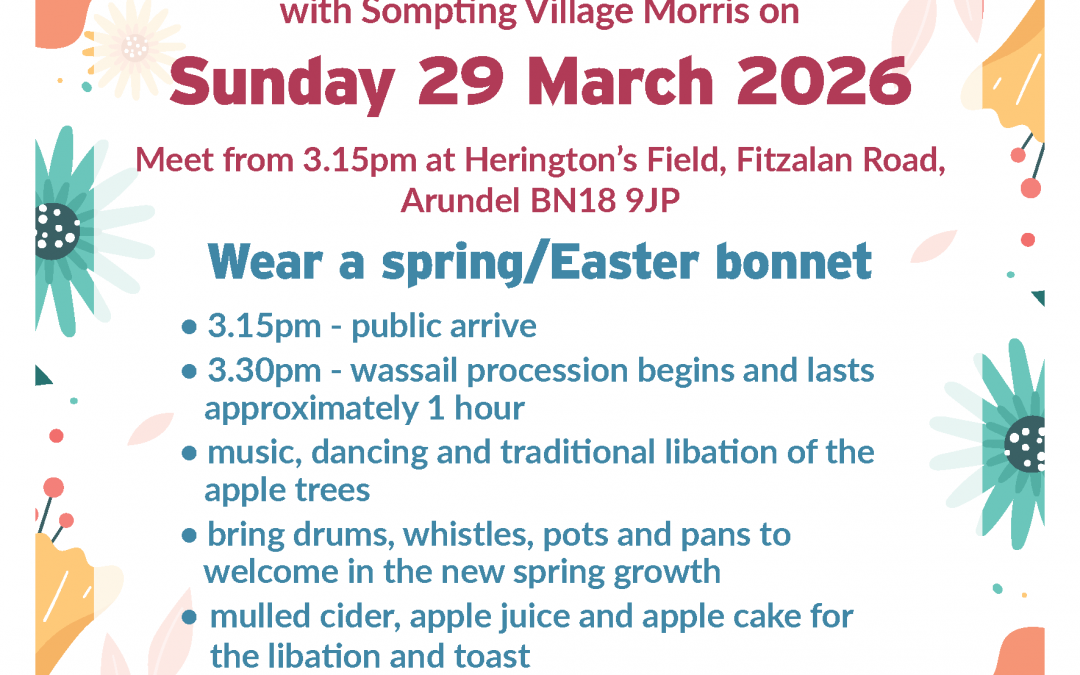 Spring Wassail celebration, Sunday 29 March 2026