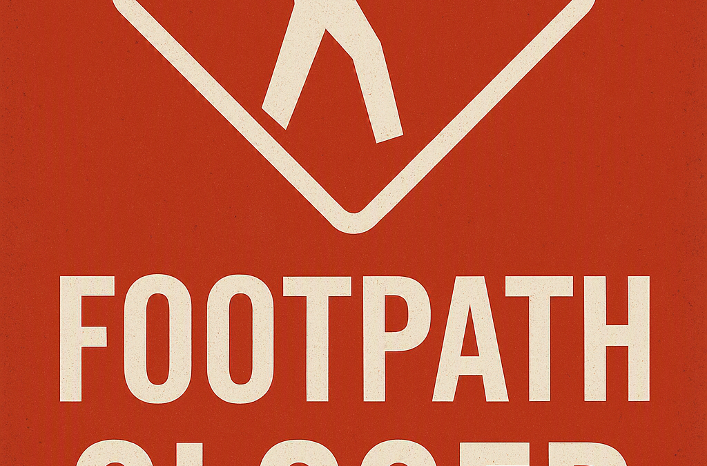 Public footpath – temporary closure notice