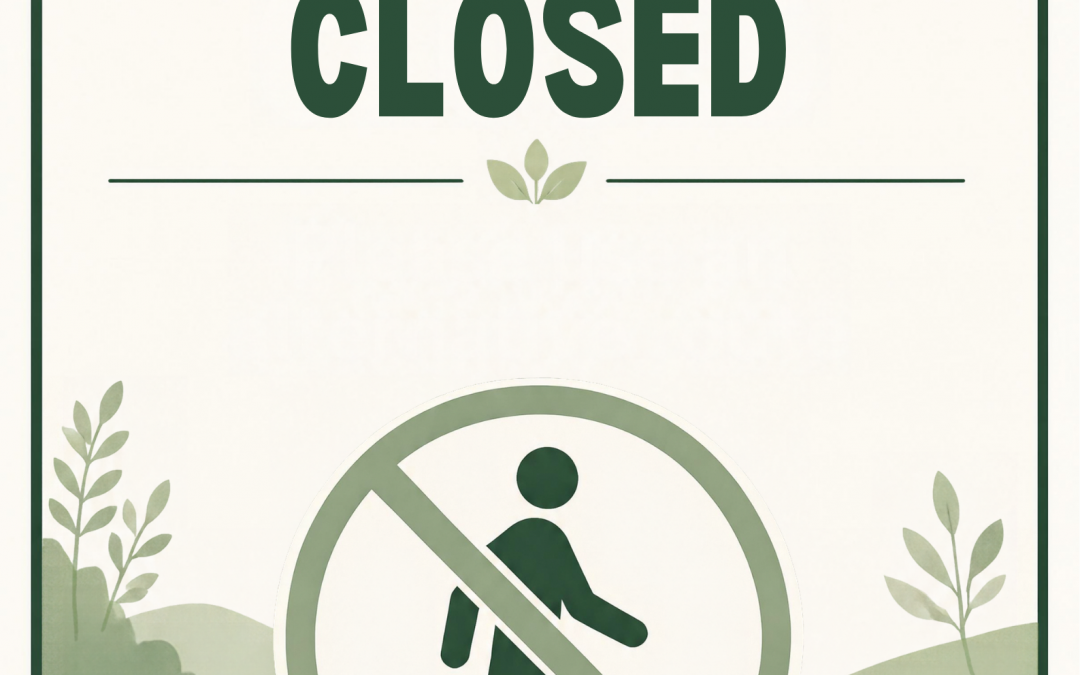Temporary footpath closure notice